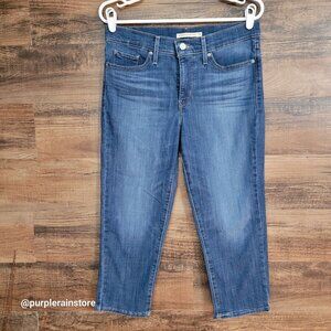 Levi's Jeans Size 31 Skinny Capri 311 Shaping Tummy Control Medium Dark Wash